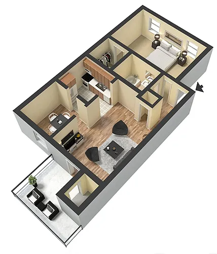 Floor plan Meridian
