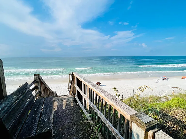 View from the private beach access. Just a few steps for access to our beautiful beaches.