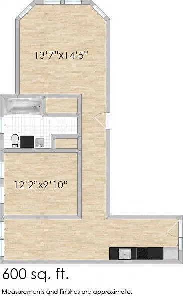 Floor plan 809 Fillmore