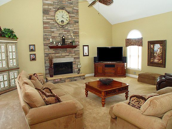 Two story family room