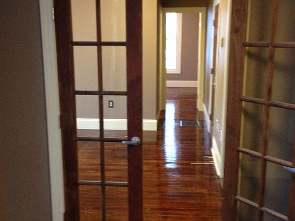 Dining room into living room view