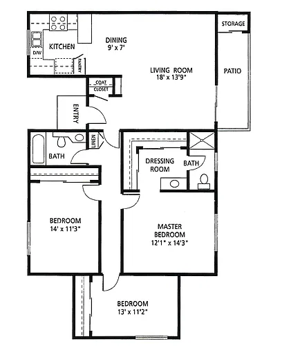Floor plan 3X2 F