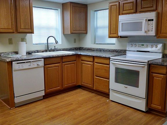 kitchen with door to the deck 