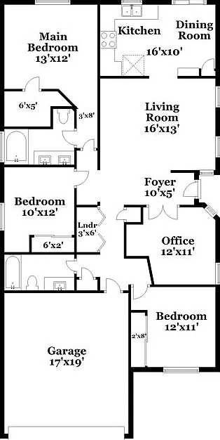 3 bed, 2.0 bath, 1306 sqft, $2,010 — Photo 2