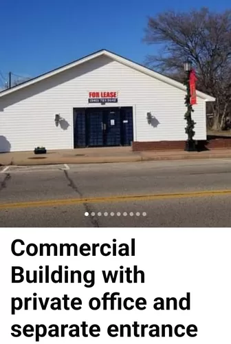 Endless possibilities! Equipment, fixtures and merchandise shown in pictures NOT INCLUDED in the lease. 

Large Commercial building was previously occupied as an H&R Block office for 20+ years, a franchised loan office, & a retail boutique. - 101 E 3rd St