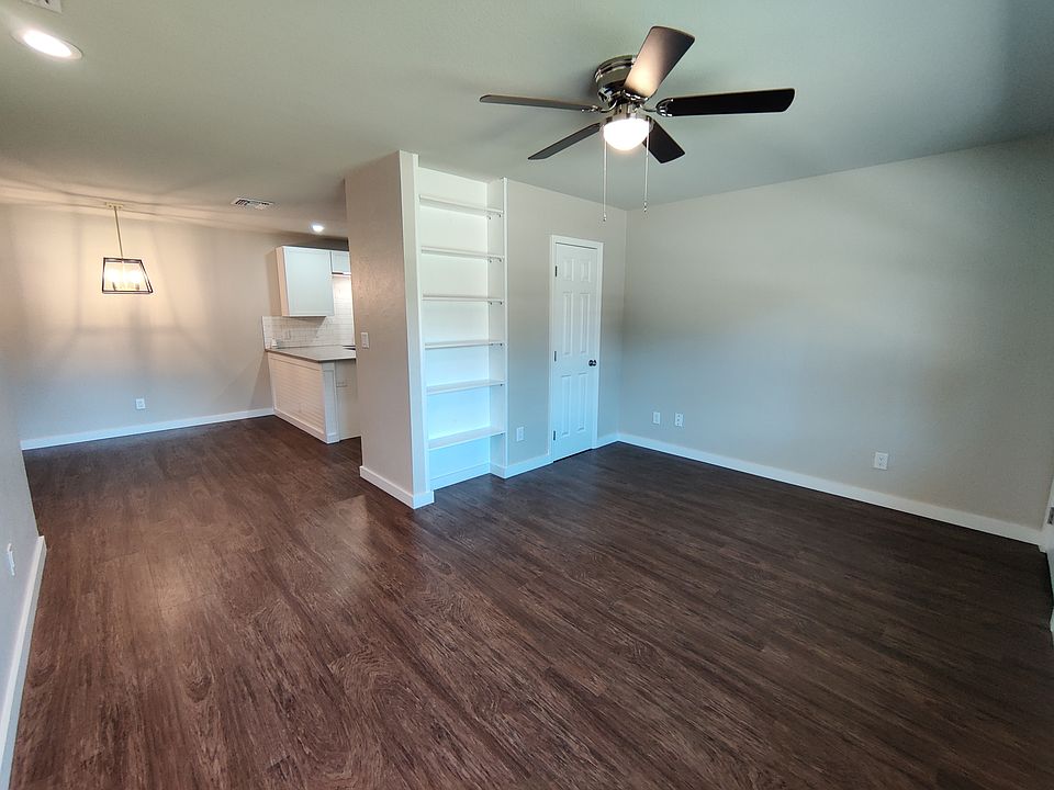 Living room and dining area