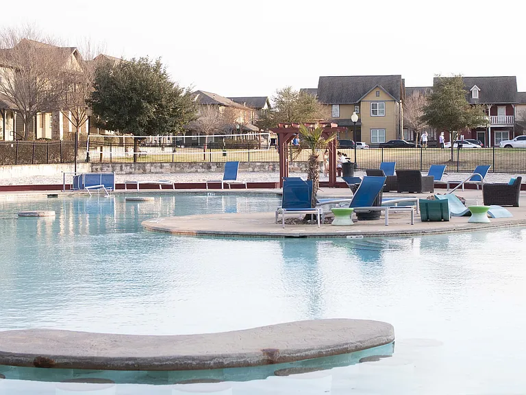 Relax and unwind in our chic community pool, perfect for leisure and enjoyment.