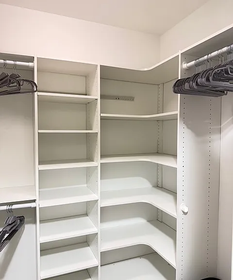 Main closet organizer