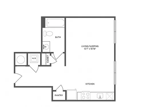 Floor plan S07 - Studio