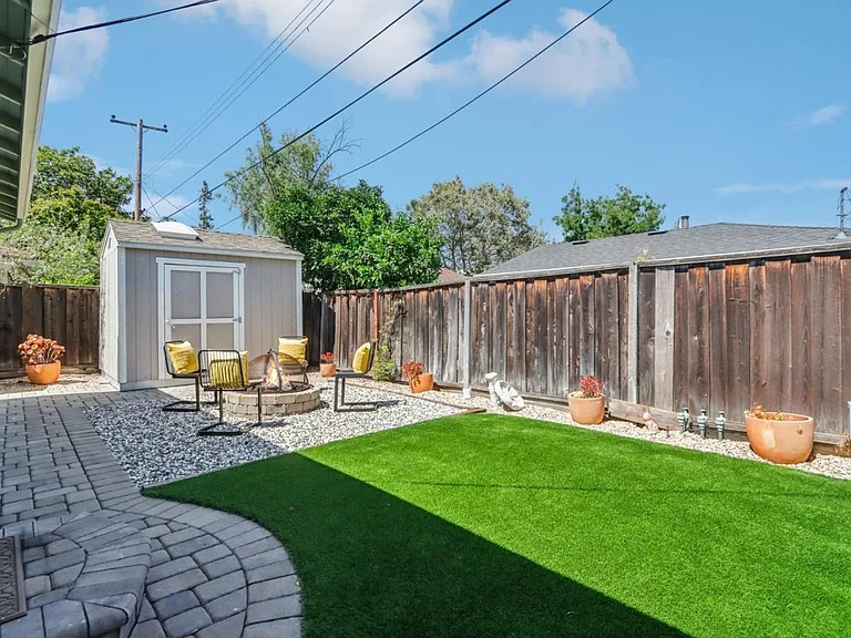 backyard - note: furniture will not be included for rental