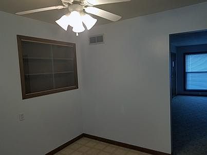 Kitchen Dinette area with built-in china cabinet