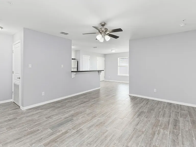 Upstairs Apartment with balcony living room
