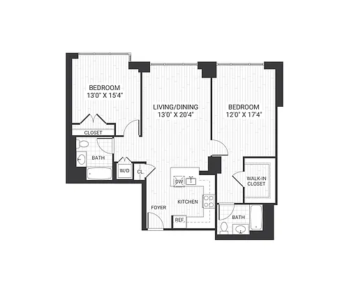 Floor plan B401 B7