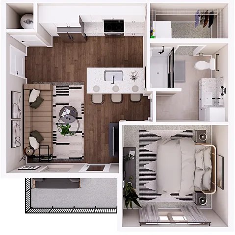 Floor plan Iron Works-1A