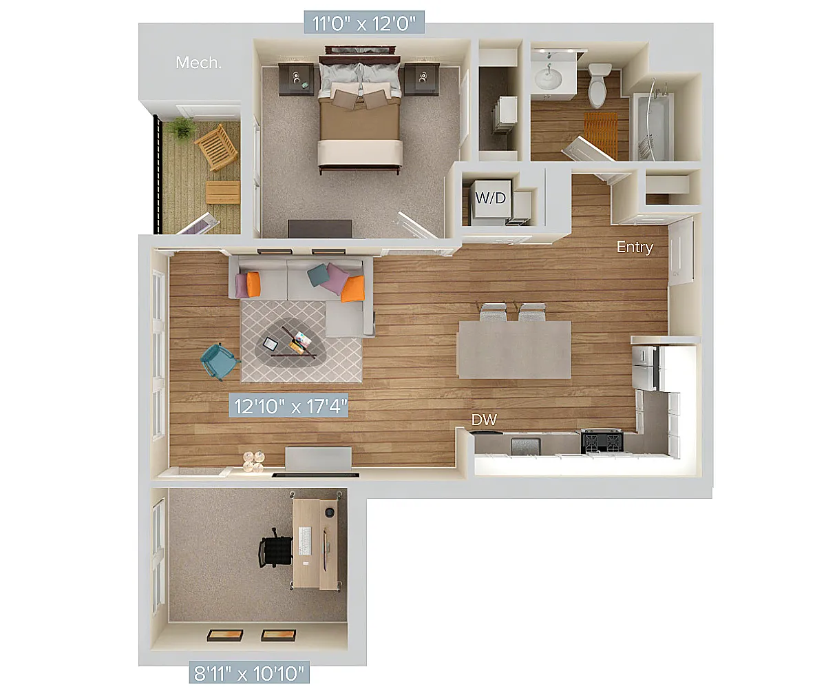 Floor plan A1D-sc2x-855