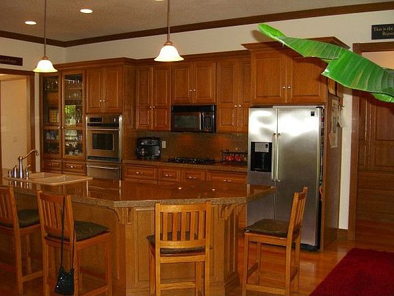 Kitchen open from Great room,