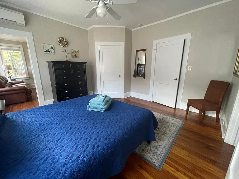 Another view of the bedroom which is at the center of the home.