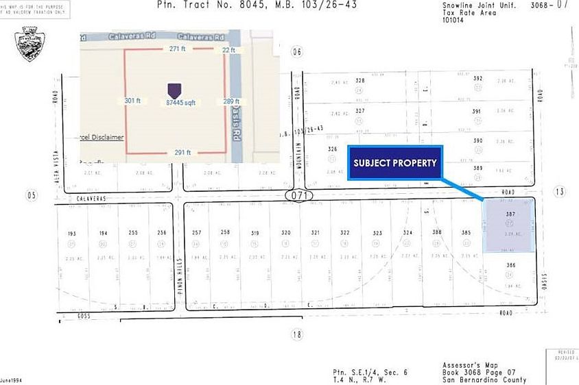 1st image of 871 Calaveras Rd Lot 387