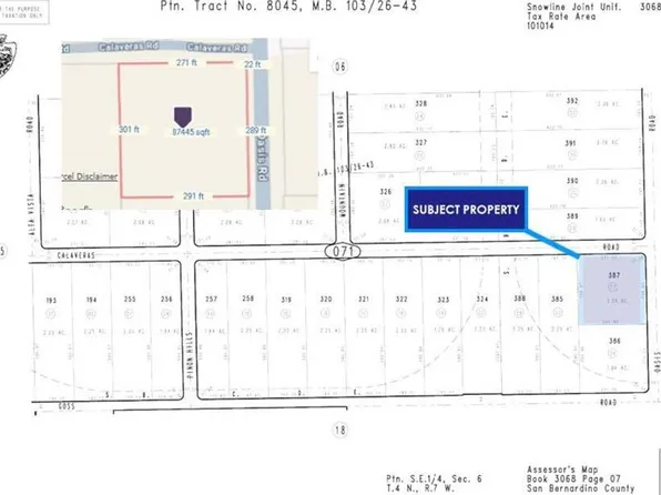 871 Calaveras Rd Lot 387, Pinon Hills, CA 92372