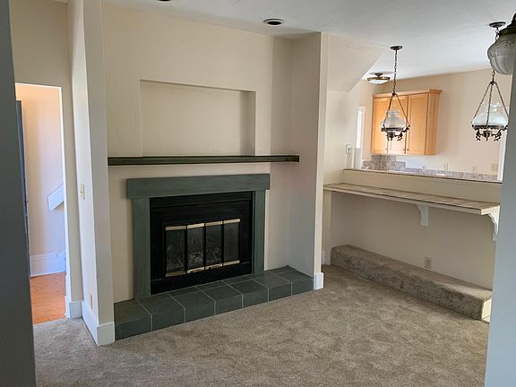 Wood burning fireplace