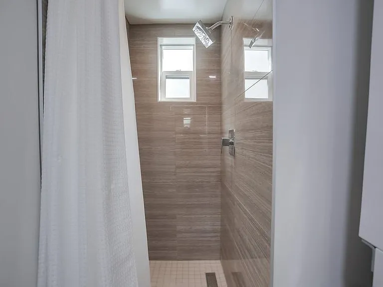 Modern, luxurious shower.