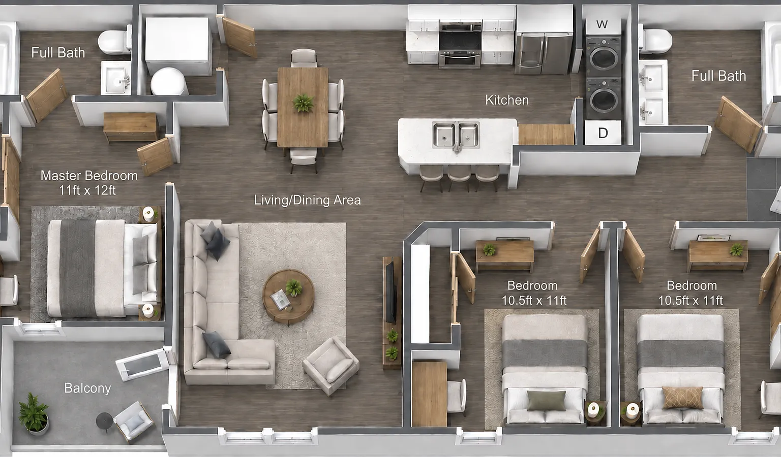 3 bed, 1055 sqft, $2,195 — Photo 4