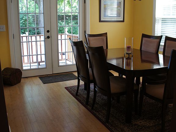 French Doors leading to deck and patio