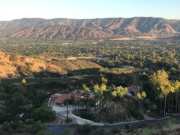 Southeast afternoon view of local vineyards.