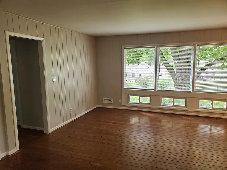 Living room and bedroom hall way
