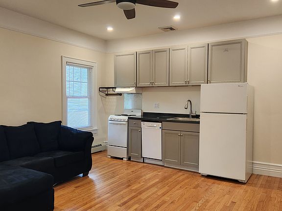 Living room and kitchenette