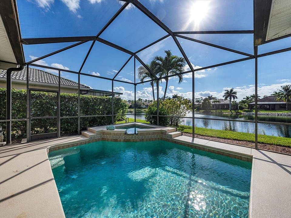 Screened lanai with pool and spa