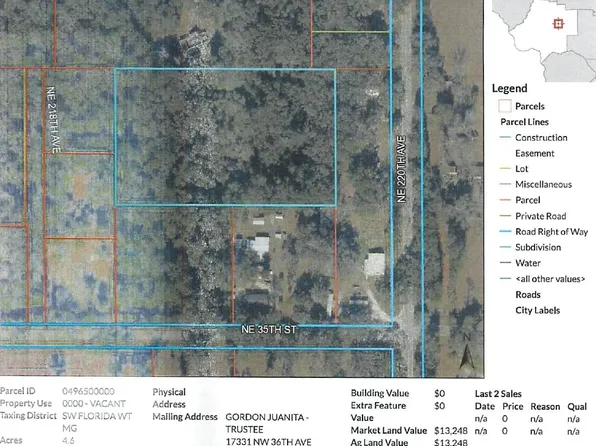 Xxx NE  35 Street, Williston, FL 32696
