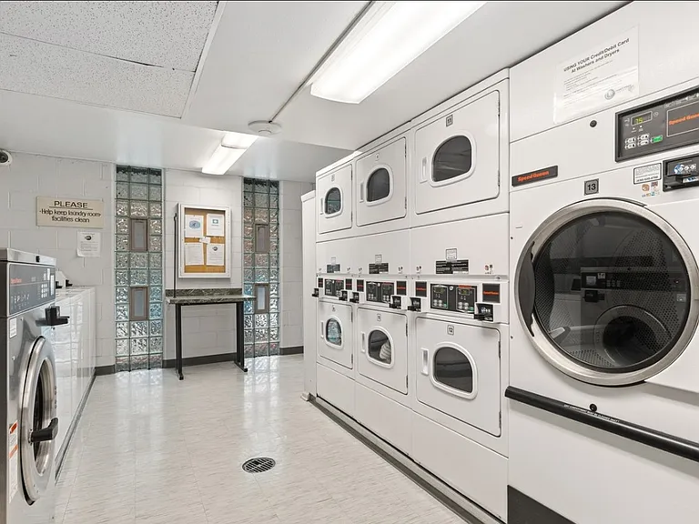 Laundry room on 3, next to the pool terrace
