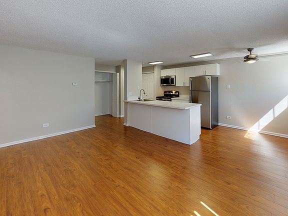 Open-concept living and kitchen space