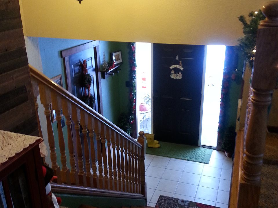 Looking down to foyer
