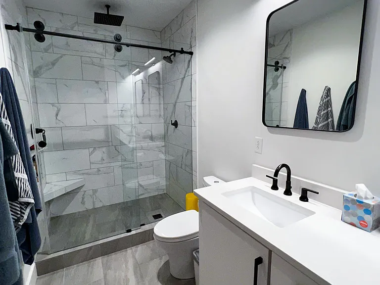 All new bathroom
