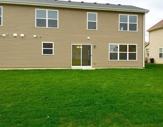 Rear of the house w/back yard