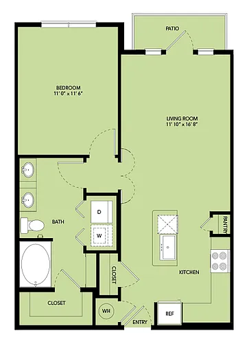 Floor plan A4-764sf-A3.1