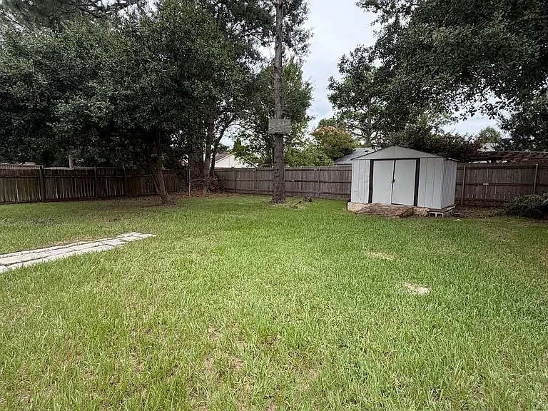 Large Fenced in Backyard
Yes, Storage Shed Stays