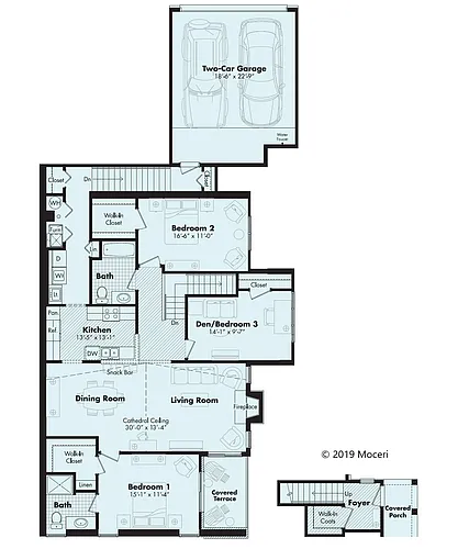 Floor plan Three Bedroom - Bastien/Bordeaux