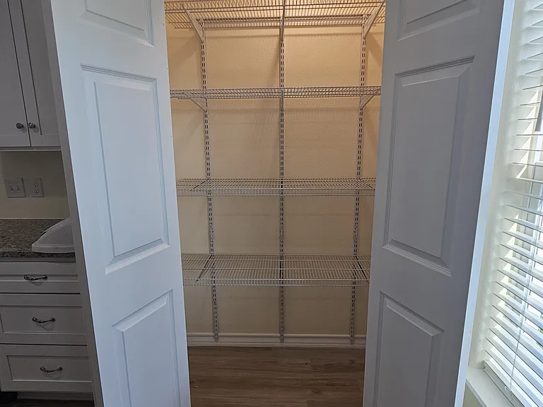 Big pantry with shelving