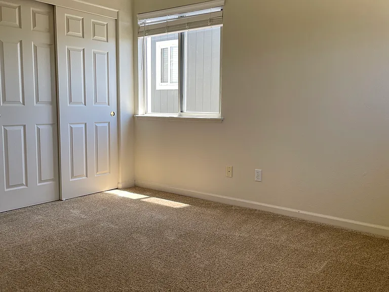 Bedroom across from the hallway bathroom