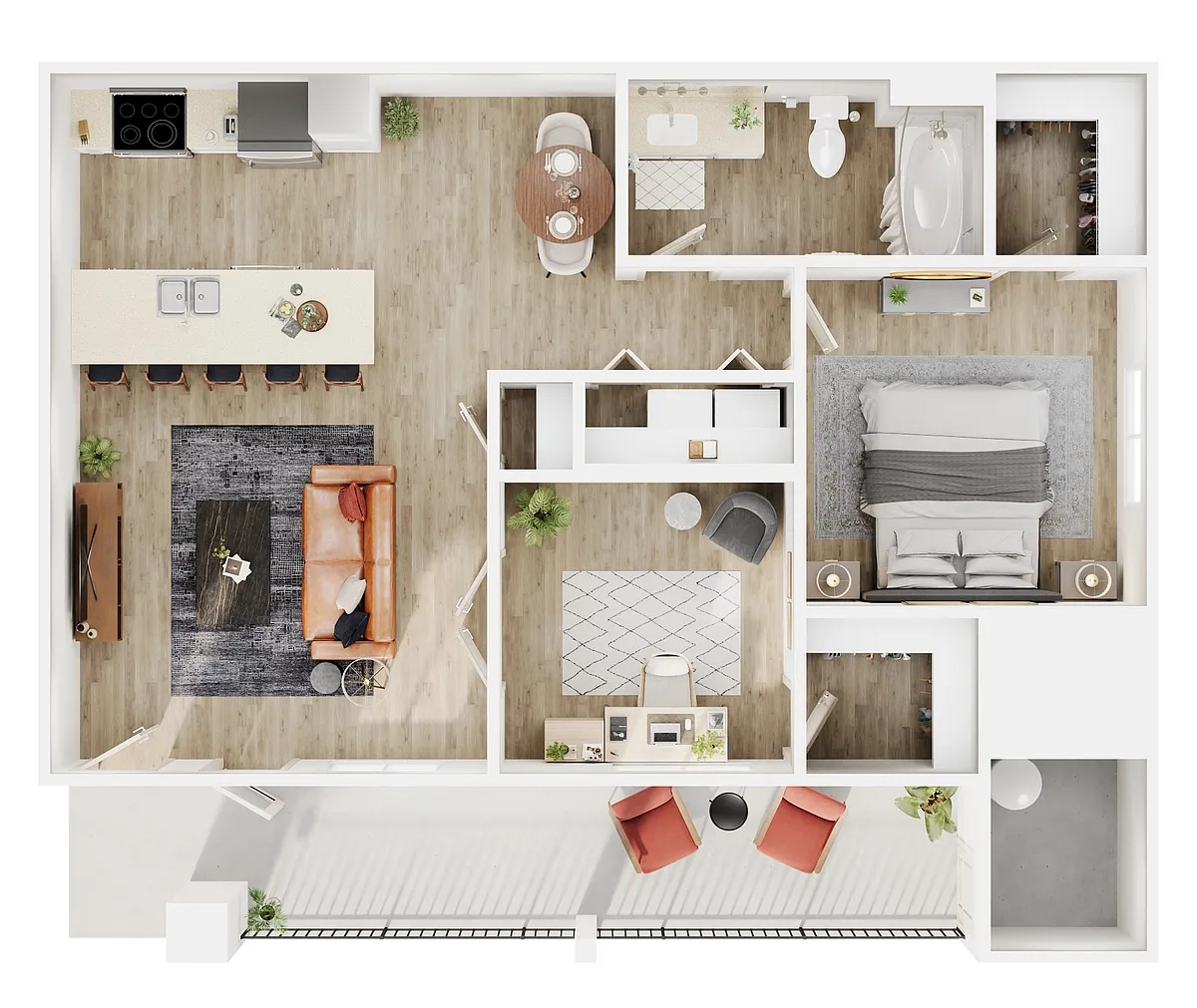 Floor plan The Cooper With Den