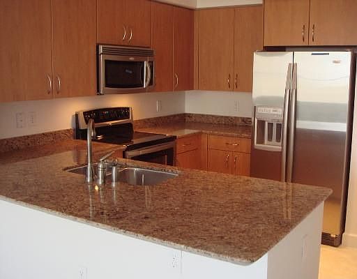 Granite, Wood, Stainless Steel