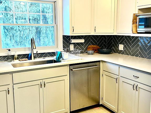 Recently renovated kitchen with stainless steel appliances