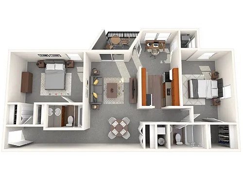 Floor plan 2 Bedroom Mingle