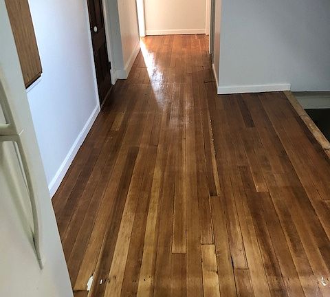 Beautiful Hardwood Flooring In Hallway Area