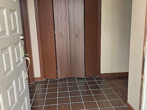 double closet in entry