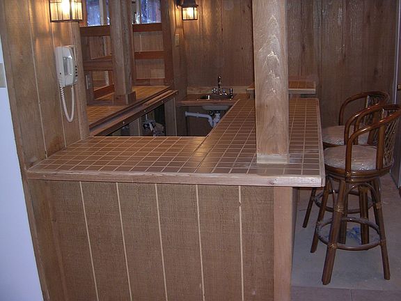 Tiki Bar in Finished Basement