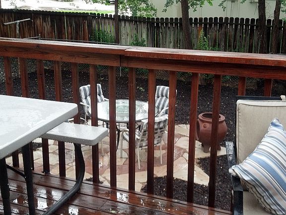 patio from deck